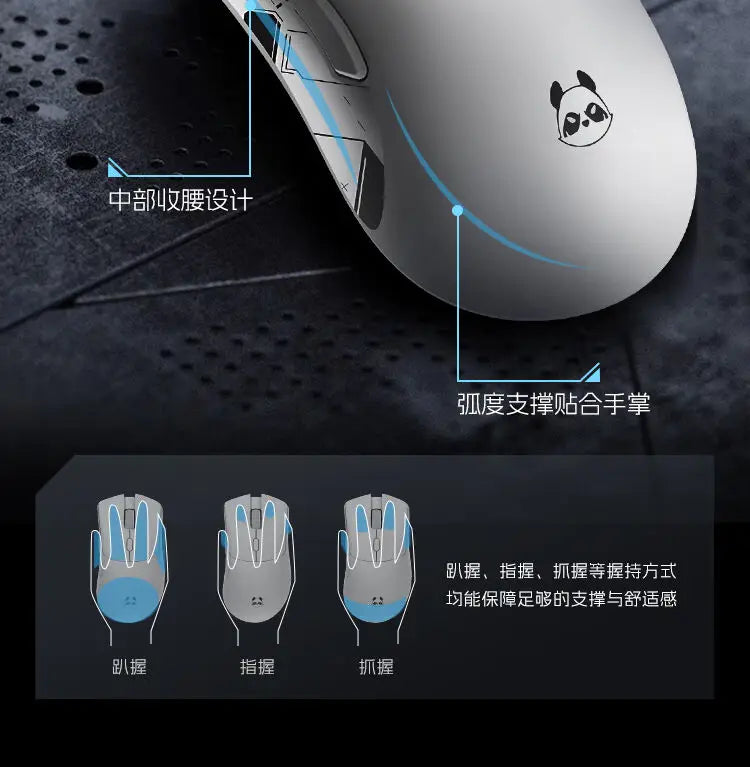 Mysz bezprzewodowa Metaphyuni Metapanda P1 Pro Max PAW3395L o niskim opóźnieniu, lekka ergonomiczna mysz e-sportowa do gier na PC, prezent dla gracza