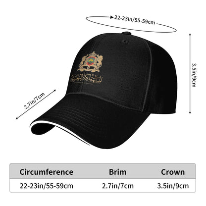 Morocco Flag Map Baseball Cap  y2k Cool Trucker Hat Summer Men Women Hunting Camping Baseball Caps