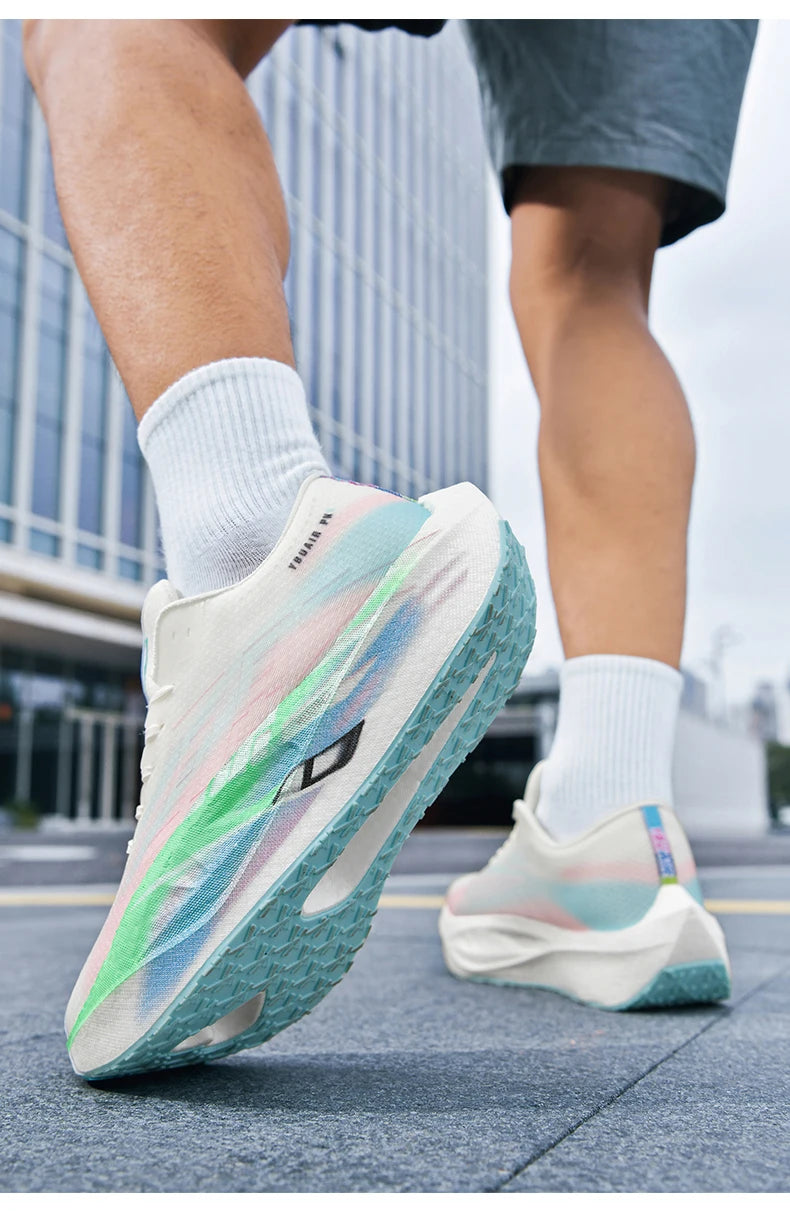 Men's Sports Carbon Board Specialty Breathable Lightweight Women's Comfortable Athletic Non-Skid Sneakers Marathon Running Shoe