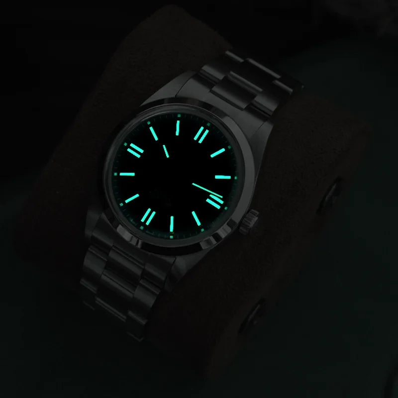 Watchdives WD1016 V3 36Mm Vintage Watch VH31 Sweep Quartz Watches Man Enamel Blue K1 Bubble Mirror Sapphire Lumes 10Atm Relojes