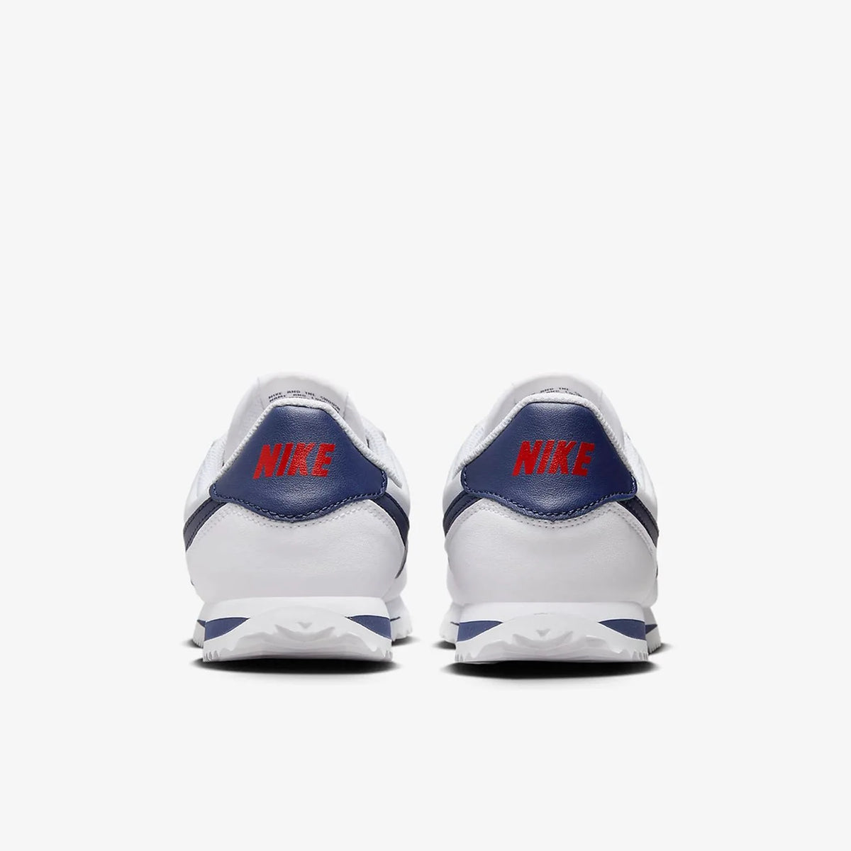 Nike Cortez Basic Sl Synthetic Leather Versatile Trendy Wear-Resistant Low-Top Casual Shoes White and Blue 904764-106