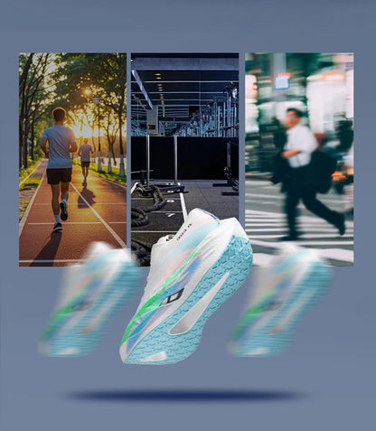Running Shoe Men Sports Carbon Board Speciality Breathable Lightweight Women's Comfortable Athletic Nonskid Sneakers﻿ Marathon
