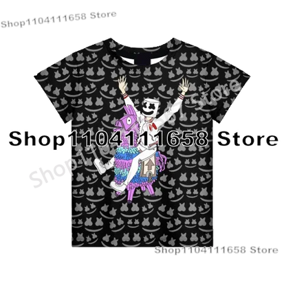 Presentes de Aniversário T-shirt F-Fortnite 3D Print Banana Peely Team Leader Bear para Homem, Tee Battle Royale Gaming, Top de Verão