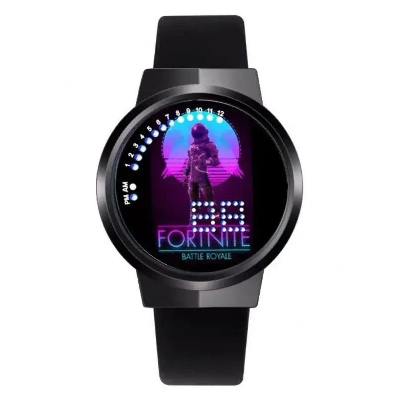 Orologio Fortnite Cute Fashion Cartoon personalizzato Kawaii Touch con luce notturna LED, orologio elettronico per studenti, regalo per amici