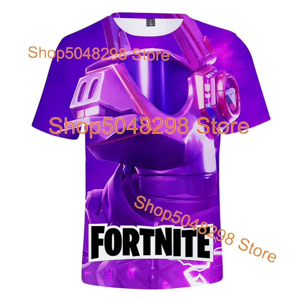 Μπλουζάκι Bushranger Fortnite για παιδιά, 3D εκτύπωση Banana Peely, T-shirt για άνδρες και γυναίκες, Tee Battle Royale Game, καλοκαιρινά τοπ, δώρα γενεθλίων