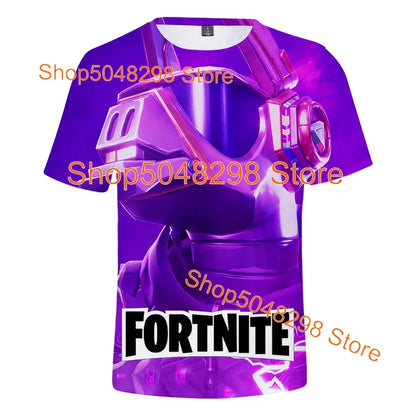 Μπλουζάκι Bushranger Fortnite για παιδιά, 3D εκτύπωση Banana Peely, T-shirt για άνδρες και γυναίκες, Tee Battle Royale Game, καλοκαιρινά τοπ, δώρα γενεθλίων