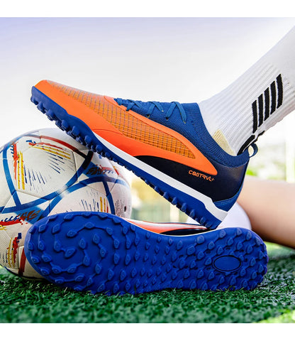 New Men Football Boots Non Slip Soccer Shoes Sport Outdoor Cleats Breathable Adult Long Spikes Training Boys Match Comfortable