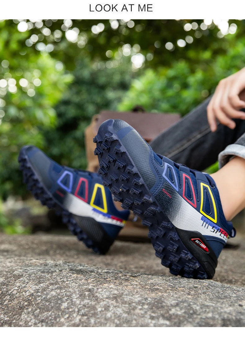 Men's Hiking Shoes Outdoor Sports Shoes Lace-up Hiking Shoes Women's Hiking Sports Shoes Non-slip Hunting Tactical Sports Shoes