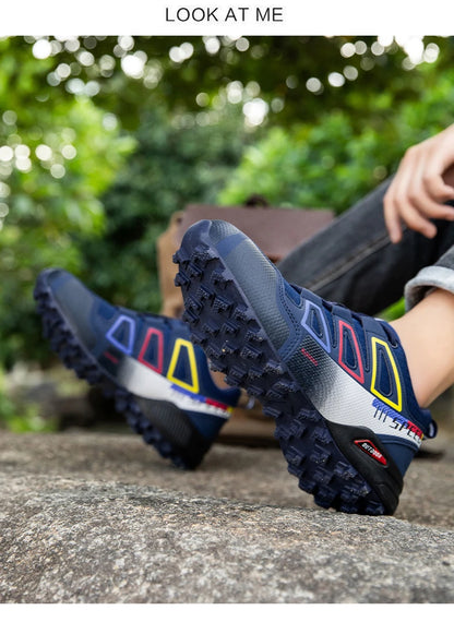 Men's Hiking Shoes Outdoor Sports Shoes Lace-up Hiking Shoes Women's Hiking Sports Shoes Non-slip Hunting Tactical Sports Shoes