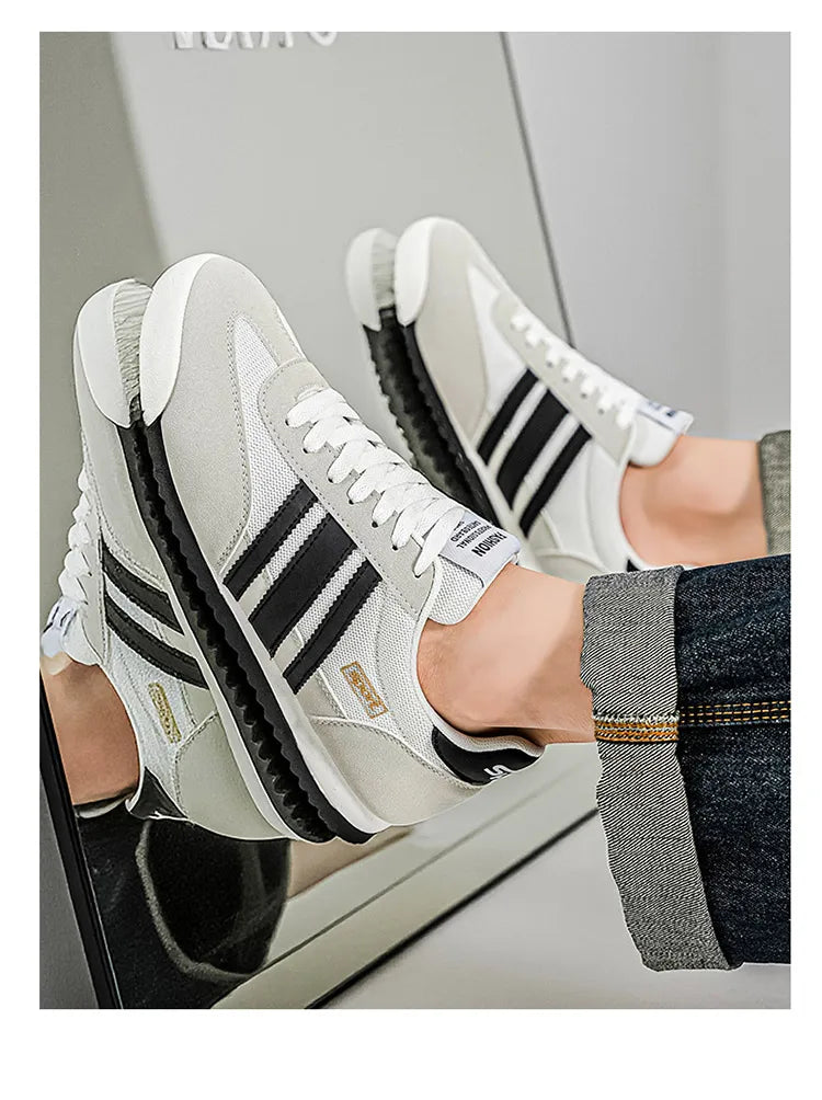 Men's Lightweight Forrest Gump Shoes, Mesh Breathable Sports Shoes, Non-Slip and Wear-Resistant Casual Shoes, Rubber Non-Slip Outsole, Stable and Non-Slip When Walking, Comfortable for Long Wear