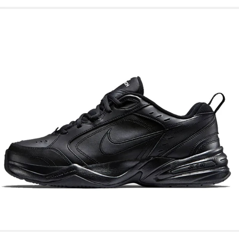 Nike Men's Air Monarch IV Black Triple Black Dad Shoes Running Sneakers 415445-001