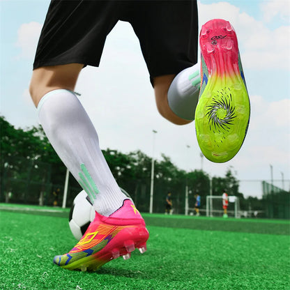 Mens Outdoor Soccer Shoes Professional Football Shoes TF/FG Football Field Boots Comfortable Non-Slip Training Sneakers 35-45