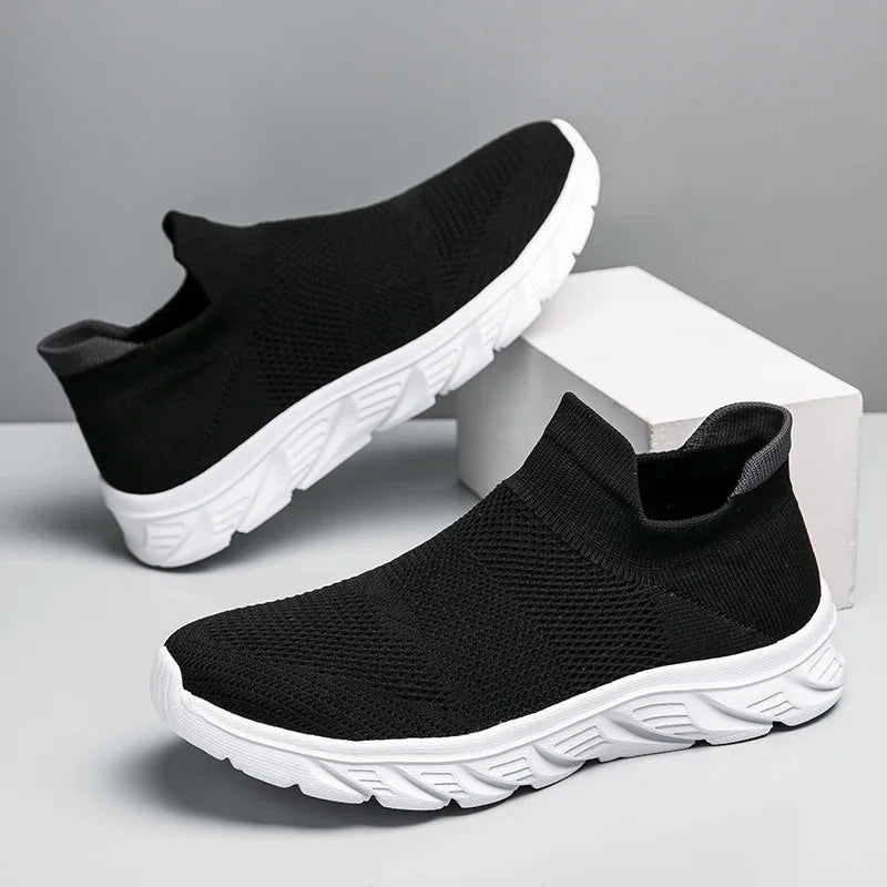 Breathable Men Casual Shoes Lightweight Male Vulcanized Shoes Outdoor Platform Men's Loafers Soft Mesh Flats Non-slip Sneakers