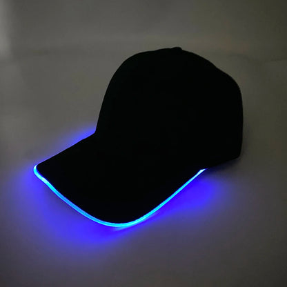 Fashion Glowing Baseball Cap LED Light Up Hiphop Hat Bar Club Props Fluorescent Hat Men Women DJ Dance Supplies Costume
