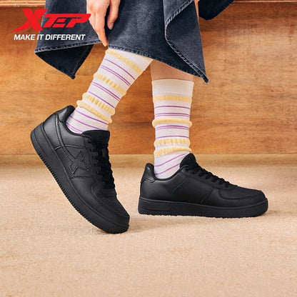 Sapatilhas Brancas Xtep para Mulher 2026 Primavera, Casal, Versáteis, Modernas, Casuais, Sola Grossa com Aumento de Altura, Calçado Desportivo Feminino 874118319851