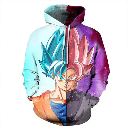 Dragon Ball Hoodie for Boys and Girls, New Autumn and Winter Style Creative Loose and Versatile Hooded Sweatshirt