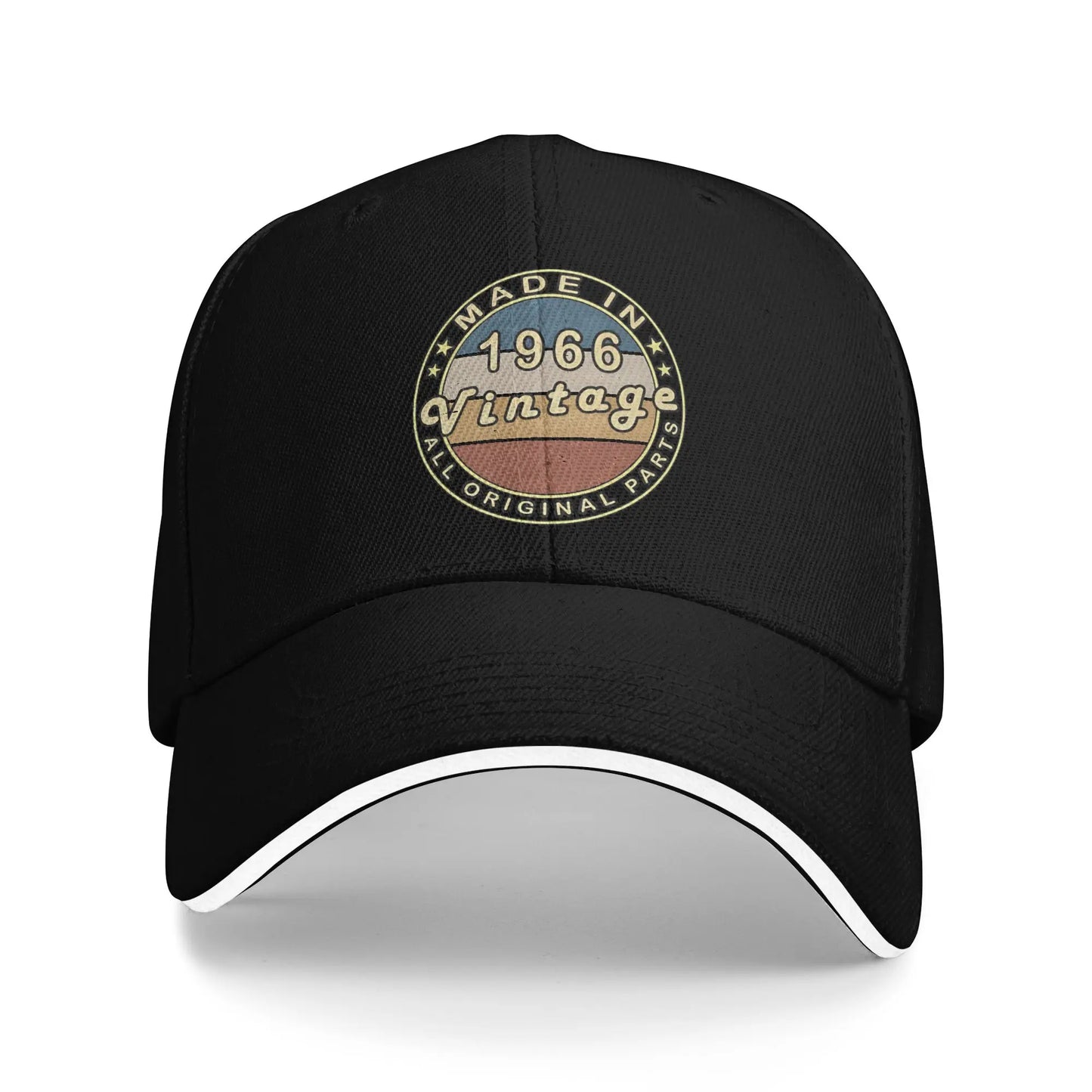 Men Women Born in 1966 vintage age 60 years old funny 60th birthday Hat Fashion Baseball Cap  Sun Hat Travel Headewear