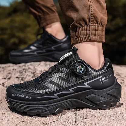 Mens Sneakers Casual Outdoor Anti Slip Shock-absorbing Versatile Off Road Hiking Shoes Comfortable Soft Sole Running Shoes Man