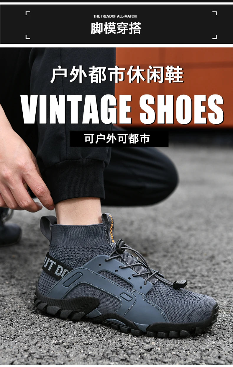 Hot Selling Men's Outdoor Sports Shoes Rock Climbing Hiking Shoes Beach Creek Shoes Casual Sports Shoes 38-48#