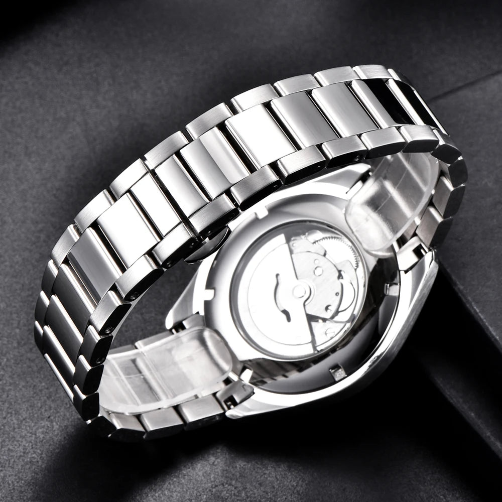 Luxury NH35 Movt Corgeut 41mm Man Sport Clock Automatic Relogio Masculino Mechanical Wristwatch Sapphire Steel Band Men's Watch