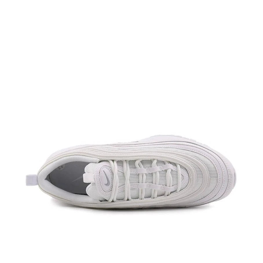 Nike Air Max 97 Running Shoes - Cushioning, Full-Length Breathable, Slip-Resistant, Durable, White-921826-101