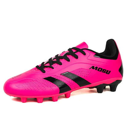 New Men's and Women's Football Shoes, Indoor and Outdoor Sports Shoes with Long and Broken Studs for Football Training Mat