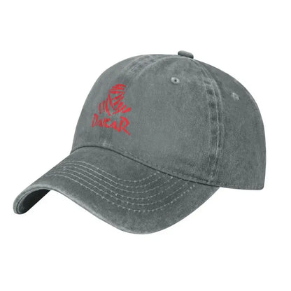 Vintage Racing Off Road D-Dakares Rally-baseballkepsar, unisex-modell, slitna och tvättade solkepsar, resekepsar, ostrukturerade mjuka kepsar