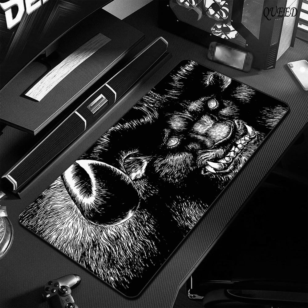 Gaming Accessories Varmilo Keyboard Computer Mousepad CS GO LOL Mouse Pad Berserk Guts Anime Dywan Gamer 900X400 XXL Desk Mats