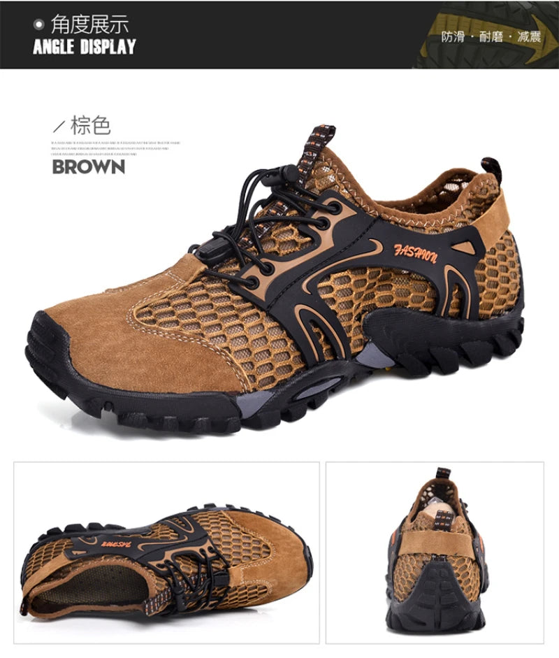 Breathable Outdoor Hiking Shoes Sports Wading Shoes Fishing Men's Shoes Summer Casual Sandals Comfortable And Breathable