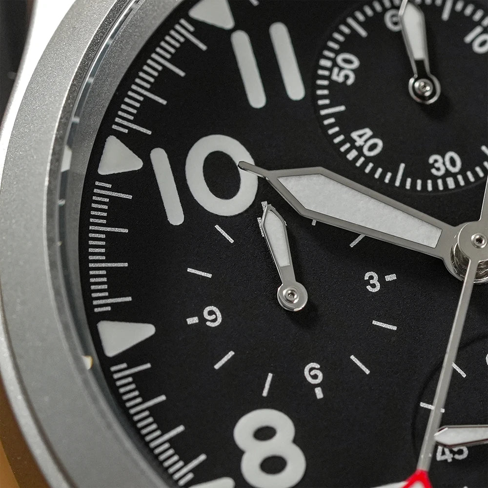 Militado ML1868KF Quartz Watch VK67 Chronograph Movement Military 3 Dial Vintage Watch 100m Waterproof Sapphire Crystal Watches