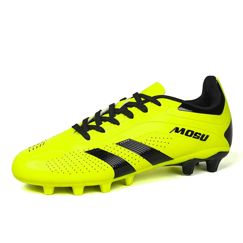 New Men's and Women's Football Shoes, Indoor and Outdoor Sports Shoes with Long and Broken Studs for Football Training Mat