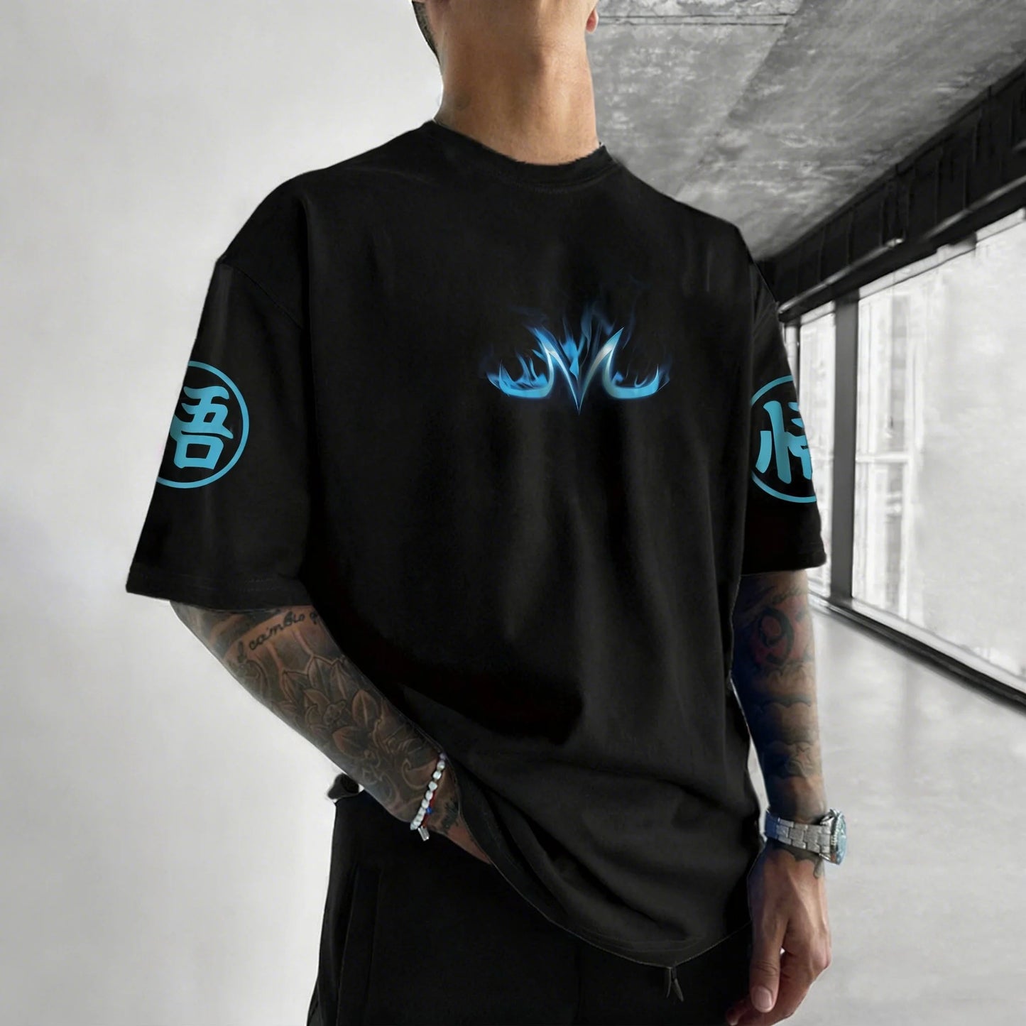 Dragon Ball Men's and Women's T-shirt Son Goku Anime Loose Oversize Tee Summer Spring Boy's Short Sleeves Parent-child Outfits