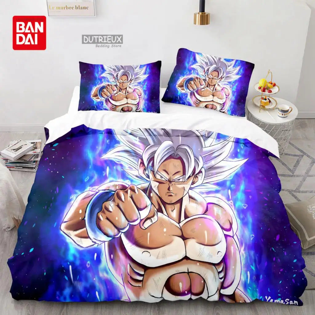 Dragon Ball-sengesæt Anime Goku dynebetræk, dyne og sengetøj Single Twin Full Queen Size 3D gave til børn, voksne og drenge
