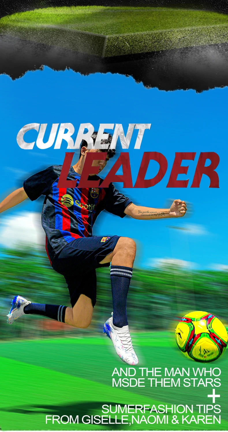 New Men's Football Boots Wholesale Cleats Non-Slip Sneakers Training Soccer Shoes Top Quality FG Drop Shipping Unisex Adult