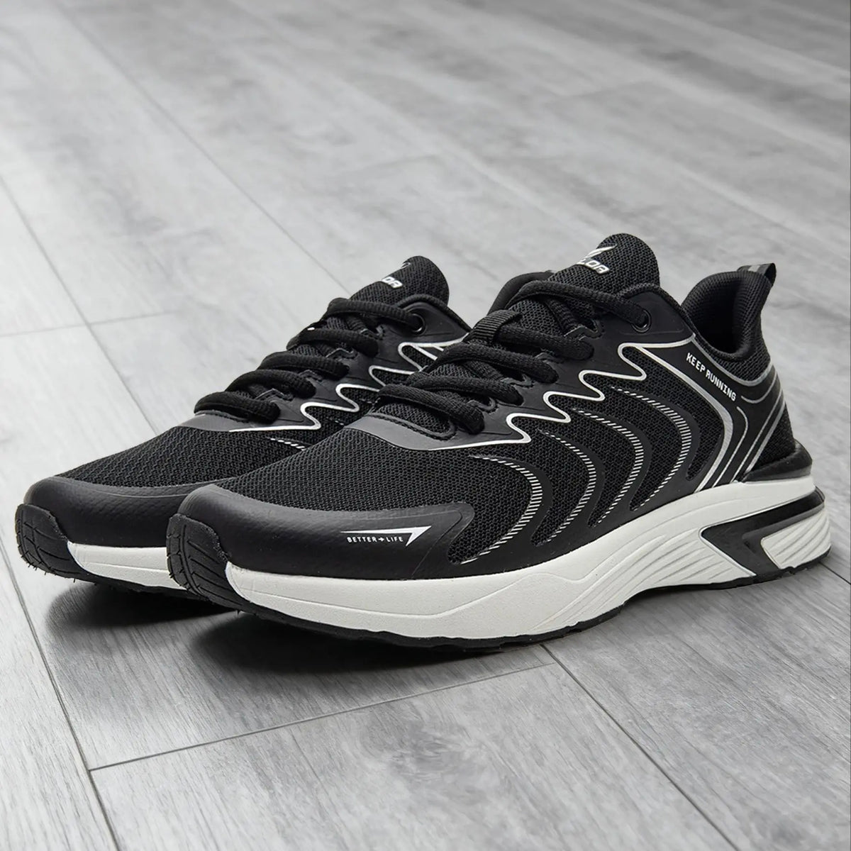Baasploa Men's Running Shoes Casual Lightweight Mesh Breathable Sneakers Male Outdoor Non-Slip Wear-Resistant Sports Shoes