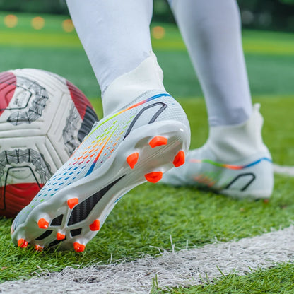 Men Football Boots Professional Turf Futsal Match Grass Unisex Outdoor Training Soccer Shoes Soccer Cleats Non-slip Breathable