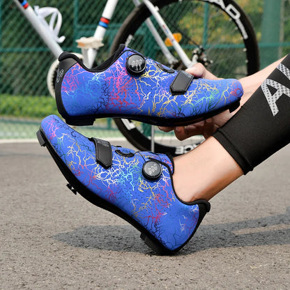 New Cycling Shoes Men Self-Locking Road Cycling Shoes Outdoor Mountain Cycling Sports Shoes Women Indoor Spinning Cycling Shoes