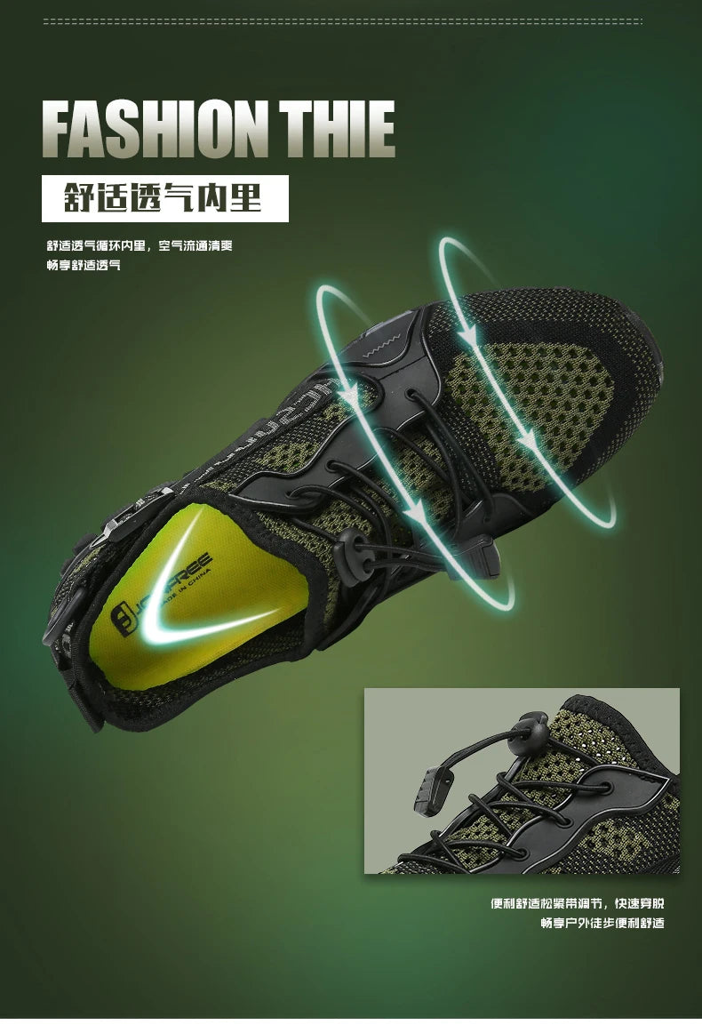 New Men's Outdoor Leisure Hiking Shoes Women's Beach Shoes Wading Shoes Couples Quick-Drying Rock Climbing Sneakers 36-47#