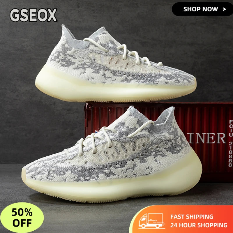 Air Cushion Running Shoes Speciality Marathon Men Sports Breathable Lightweight Women's Comfortable Nonskid Leisure Sneakers