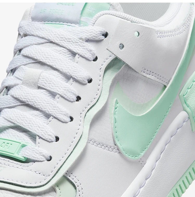 Nike Genuine AIR FORCE 1 Women's Thick-Sole Low-Top Classic Sneakers FZ3773-100