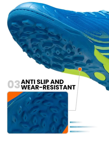 Baasploa Men Football Shoes Brand Comfort Lightweight Turf Training Soccer Shoes Professional Male Soft Sneakers Non-Slip