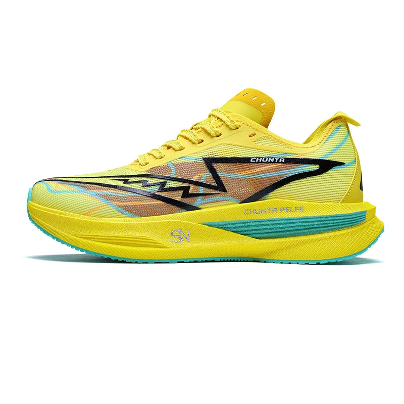 Men Running Shoes Carbon Board Specialty Marathon Sports Breathable Lightweight Women's Comfortable Nonskid Chunta Sneakers