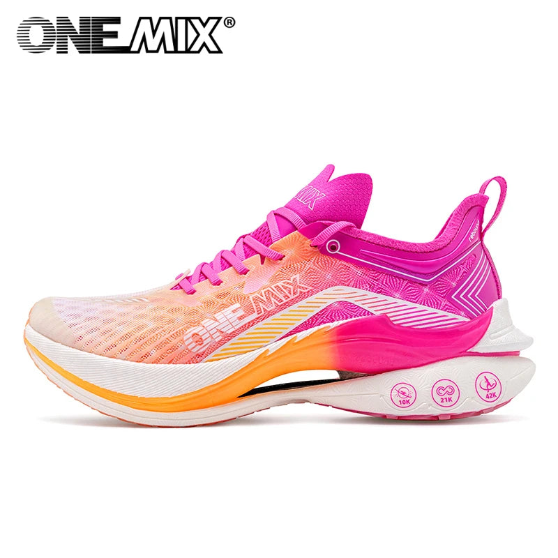 ONEMIX Carbon Plate Marathon Running Racing Shoes Professional Stable Support Shock-relief Ultra-light Rebound Sneakers