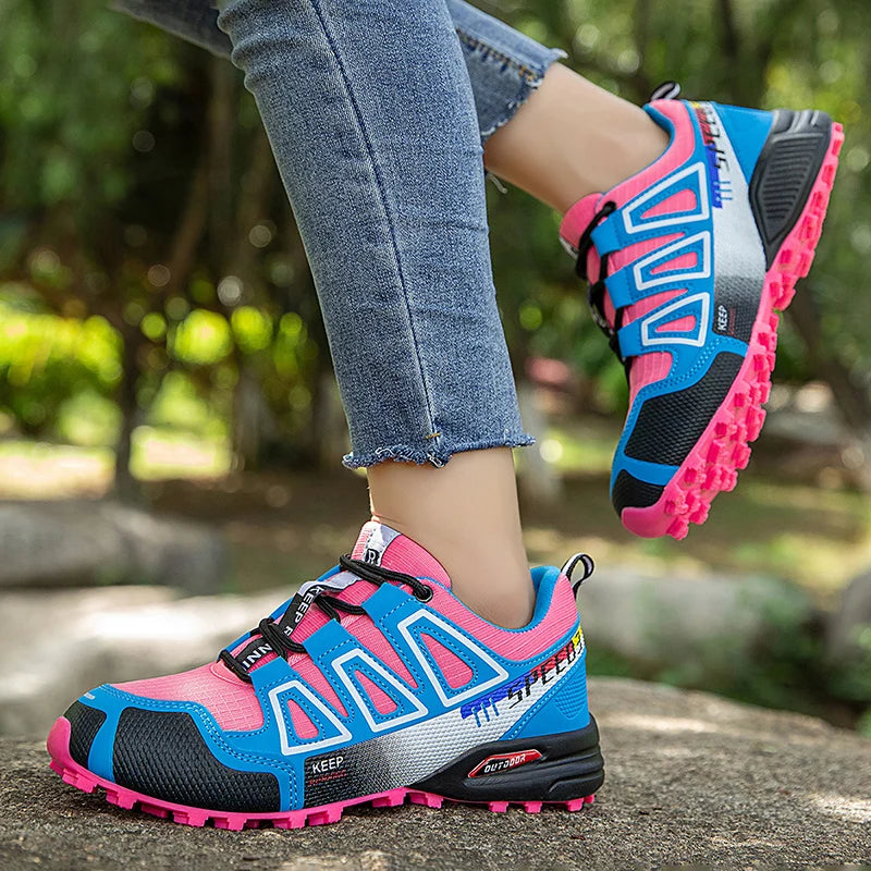 Men's Hiking Shoes Outdoor Sports Shoes Lace-up Hiking Shoes Women's Hiking Sports Shoes Non-slip Hunting Tactical Sports Shoes