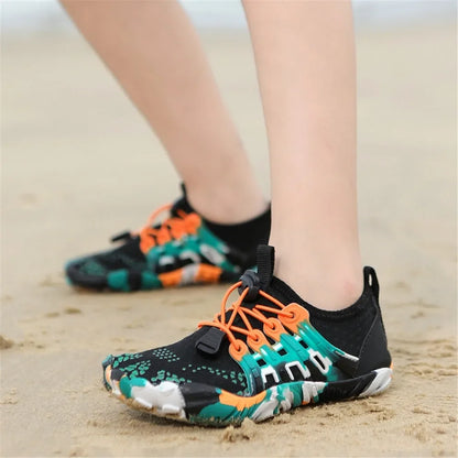 New 12 Colors Water Shoes Kids Summer Beach Five Fingers Barefoot Swimming Aqua Shoes Quick Dry Seaside River Children Sneakers