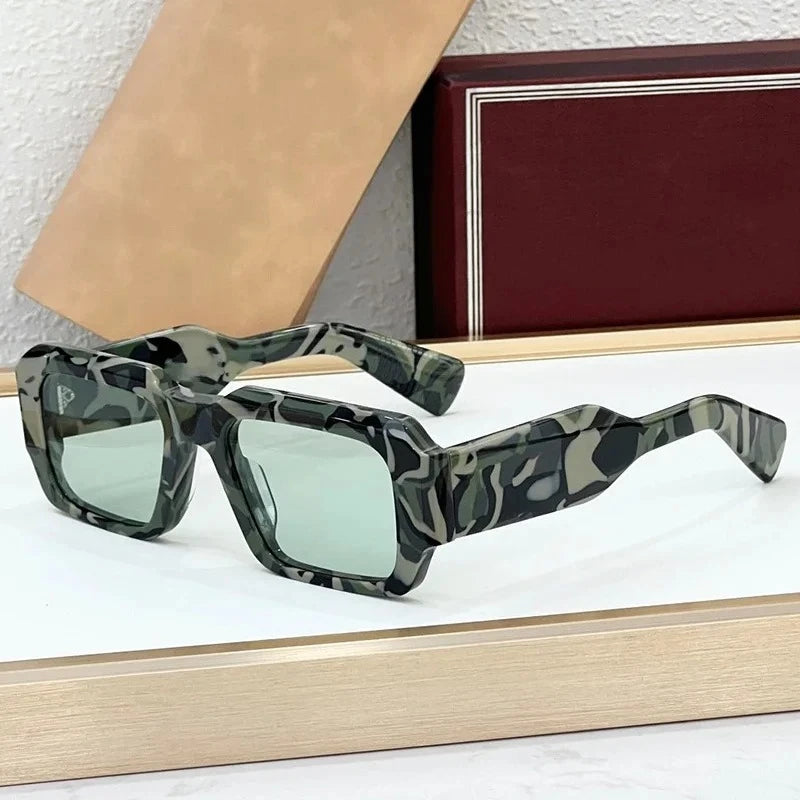 JMM MIGLIA Rectangle Acetate Sunglasses for Men and Women Handmade in Japan High Quality Brand Designer Outdoor UV400 Eyeglasses