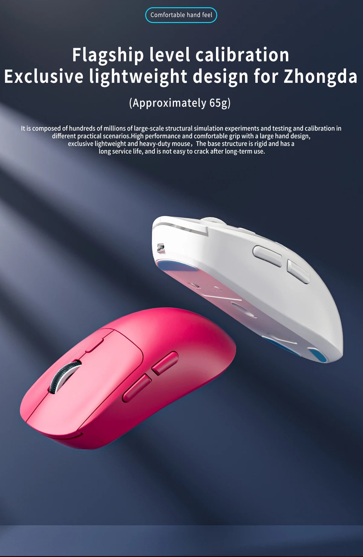 Rato Gaming Bluetooth Recarregável Gamer Paw3395 Leve, Ergonómico e Sem Fios para Esports