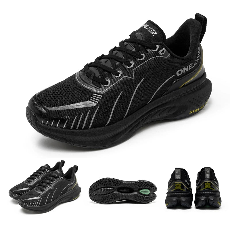 ONEMIX New Cushioned Running Shoes women Fall Winter Heavy Runners Lace-up Women Jump Rope Dance Non-slip Outdoor Sneakers
