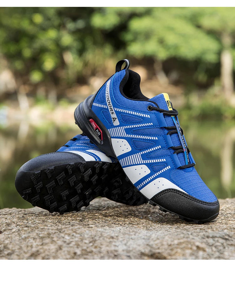 Men's Hiking Shoes Waterproof Non-slip All-terrain Outdoor Sports Shoes Hiking Camping Tactical Training Shoes Bicycle Shoes