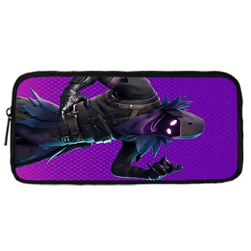 Mochila Escolar Infantil Hot Game com Lancheiras, Design-F-FortniteS, Estojos para Lápis, Mochilas Escolares para Rapazes e Raparigas, Melhor Presente
